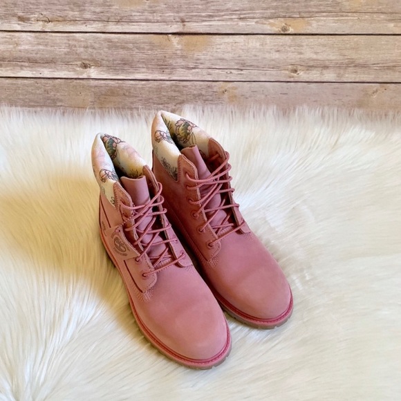 Timberland Medium Pink Premium 6” Waterproof Boots - Picture 4 of 8